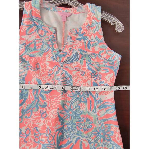 Lilly Pulitzer Estrada Shift Dress Size XS Pink Sunray Summer Siren French Terry - Picture 8 of 15